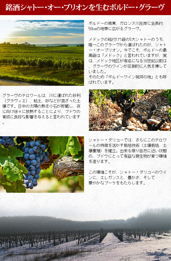 銘酒シャトー・オー・ブリオンを生むボルドー・グラーヴ