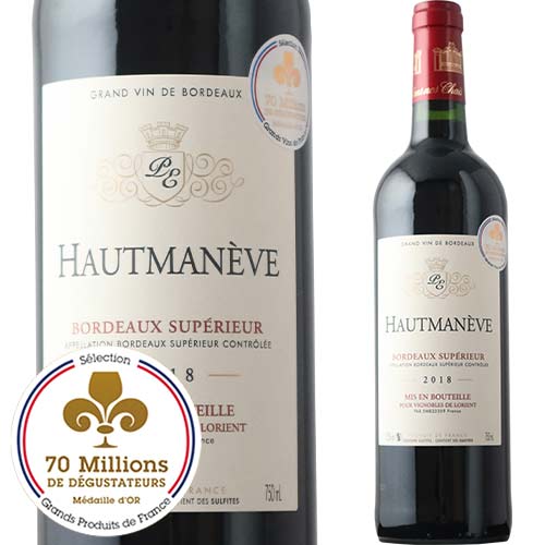オー・マネヴェ 2018年 フランス ボルドー 赤ワイン フルボディ 750ml