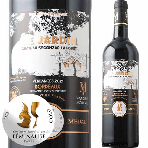 ル・ジャルダン・デュ・シャトー・セゴンザック・ラ・フォレ 2021年 フランス ボルドー 赤ワイン フルボディ 750ml