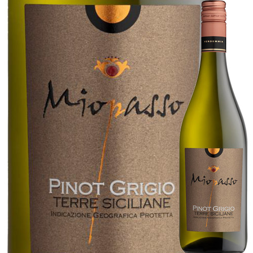ミオパッソ・ピノ・グリージョ ワイン・ピープル 2017年 イタリア シチリア 白ワイン 辛口 750ml