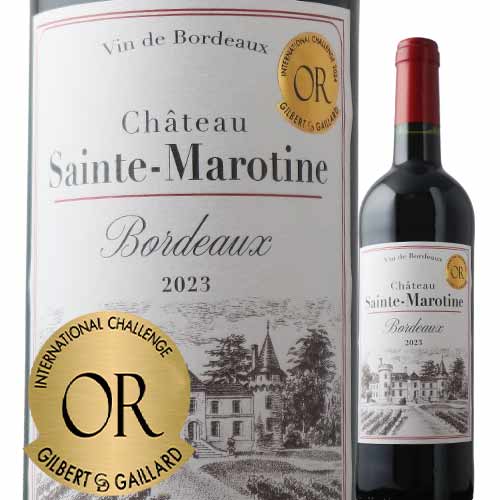 シャトー・サント・マロティーヌ 2023年 フランス ボルドー赤ワイン フルボディ 750ml