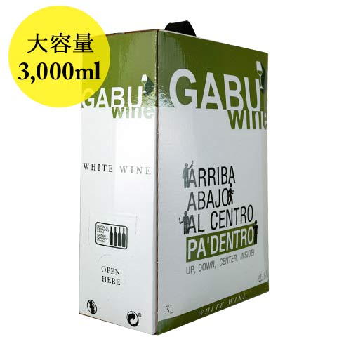 ガブワイン・ホワイト ボデガス・ロペス・モレナス NV スペイン 白ワイン 辛口 3000ml ボックスワイン 3L 箱ワイン